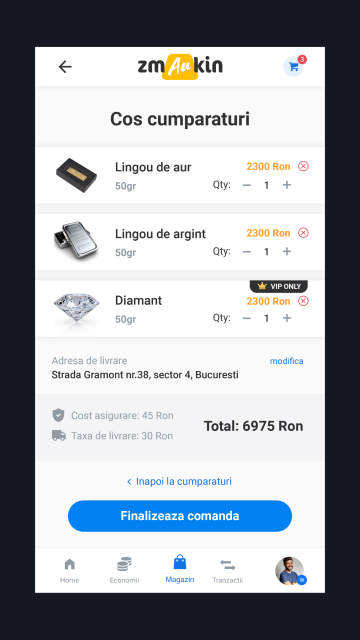 Zmaukin - Aplicatie Mobile Android & iOS de Economisire prin Vicii